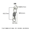 Prata de Lei S925 Fecho Vintage para Pulseira Colar DIY Conector Fivela para Corda Trançada Acessórios Fecho S Modelo Novo