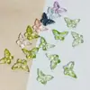 Al por mayor Cristal Glaseado Mariposa Tallado Doble Cara Cuentas Sueltas Pulsera DIY Collar Cuerda para Tejer Accesorios para Abalorios Materiales