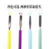 Nail art multi-uso pintura extensão double-head cola fototerapia caneta cor Rod unha caneta em relevo haste de aço empurrar cola Rod