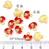 Imitación Arena Vietnamita Oro Gota Pintura al Óleo Chapado en Oro Colgante Pequeño Palabra Fu Conejo de Jade Pequeño Deslizante Accesorios diy Colgante Pequeño de Goteo