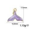 Série Vida Marinha Transfronteiriça Pingente Banhado a Cobre Ouro 14K Pingente Acessórios para Joias DIY Acessórios para Colar Pulseira