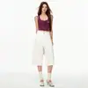Pantalones cortos azul crema, delgados de verano, rectos, holgados, adelgazantes, de mezclilla, versátiles, estilo femenino más vendido de 2026, disponibles para venta al por mayor