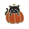 Accesorios de Joyería de Halloween Transfronterizos Accesorios de Calabaza Murciélago Colgante de Sombrero Mágico Pulsera Collar Material para Manualidades Venta al por Mayor