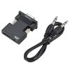 Convertidor HDMI a VGA Decodificador Adaptador de pantalla HDMI a VGA Adaptador de audio VGA de 3,5"