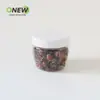 Frasco de Plástico PET de Grado Alimenticio para Snacks Infantiles, Galletas, Dulces, Cacahuates y Semillas, Botella de Plástico Transparente Cuadrada de 160ml
