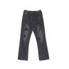 Diseño de costuras rasgadas jeans rectos para hombre otoño holgados talla grande Nuevo retro americano pantalones high street