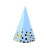 Sombrero de Cumpleaños con Rayas y Lunares de Lámina Dorada, Sombrero de Decoración de Cumpleaños para Fiesta, Suministro Exclusivo Transfronterizo, Suministro al por Mayor, Certificado CE