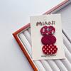 Clip BB de Tela Oval para Flequillo de Niños Clip Coreano de Tela de Puntos Ondulados para Bordes de Cabello Ralo Mini para Bebé Paquete de 3 Tarjetas para el Cabello