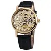 Reloj Mecánico Winner Reloj Mecánico para Hombre Moda Casual Retro Reloj Esqueleto Romano Reloj Mecánico Manual