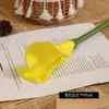 Pu rama única simulación Cala pequeña rizada decoración del hogar flores artificiales tiro de boda diseño cruz floral venta al por mayor transfronteriza