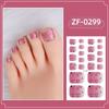 Película de Esmalte de Uñas en Polvo de Cebolla Degradado Zhengxiang Pegatina de Cola Celebridad de Internet Chica Linda Sonriente Impermeable Pegatina para Uñas de los Pies Pegatina Completa