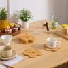 Estera de aislamiento térmico de madera maciza, estera de mesa de comedor antiescaldaduras para el hogar, estera redonda para ollas de arena, posavasos, estera para cuencos, estera para platos, estera para verduras, estera de protección térmica