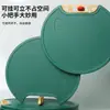 Tabla de cortar para cocina doméstica, de pie, de doble cara, tabla de cortar redonda de PE, resistente al moho, tabla de cortar engrosada, al por mayor