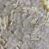 Accesorios Blancos Naturales de Cristal con Forma de Flor, Exquisitos y Versátiles Cuentas para Hilo, Cuerda para Trenzado de Pulseras DIY Hecha a Mano, Cuentas Sueltas, Accesorios de Cristal