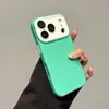 Capa de celular color-blocking com aspecto líquido adequada para Apple 17PROMAX moderna película de 16 lentes 11PRO/12 com toque de pele 15
