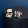 Diseño Personalidad Europea y Americana Sentido Geométrico Abstracto Cuadrado Hueco Hebilla Ots Pulsera Moda Callejera Tendencia Accesorios de Moda Nuevo Tendencia