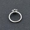 Anillo de flor de diamante vintage directo de fábrica Joyería de gota de aceite floral simple elegante nueva japonesa y coreana W167