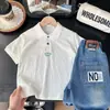 Ropa de Verano para Niños 2026 para Niños, Camisa Polo de Malla Elástica de Punto de Manga Corta
