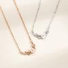 Collar de Plata Esterlina S925 Flor Weiyang para Mujer Verano Accesorios de Lujo Ligero Diseño Nicho Cadena Avanzada para el Cuello Cadena Clavícula Nácar