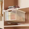 Nova caixa de armazenamento de meias, organizador de roupas íntimas, caixa de armazenamento tipo gaveta deslizante, solução de armazenamento para guarda-roupa estilo gaveta suspensa