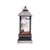 Luz de Halloween Lâmpada de Chama Lâmpada a Óleo Lâmpada de Vela Lanterna de Lareira de Carbono Preto Adereços Decorativos de Festival Ornamentos Luminosos
