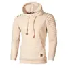 Nova Jaqueta Moletom com Capuz de Cores Quentes, Moletom com Listras Jacquard, Manga Longa, Nova Coleção Outono e Inverno Masculina Europeia e Americana
