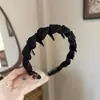 Faixa de Cabelo Preta de Renda com Coroa Alta e Toque de Moda de Luxo, Faixa de Cabelo Antiderrapante Dentada para Lavar o Rosto, Acessório de Cabelo Presilha