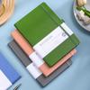 Libreta de Correa Transfronteriza Personalizada Patrón de Tela Engrosada Línea Horizontal Negocios Oficina Libro de Mano Traje Cuaderno de Cuero