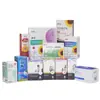 Caja de Empaque para Medicamentos Personalización Tarjeta Dorada y Plateada Impresión UV Tarjeta Blanca Lote Pequeño Caja Plegable Personalización de Impresión de Cartón para Producto de Cuidado de la Salud