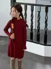 Vestido de Punto para Niña 2026 Otoño e Invierno Estilo Coreano Ropa Infantil de Manga Larga Moda para Niña Suéter para Bebé Lindo Bebé