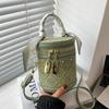 Bolsos para Mujer 2023 Nuevo Otoño e Invierno Niche de Alta Gama Bolsos de Mano Cilíndricos Bolsos Tipo Cubo Versátiles Populares Bolsos Cruzados