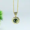 Colar com pingente de pedra da lua natural, estilo único, design de trevo de quatro folhas, pingente de colar de joia suave e versátil.