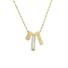 Collar de Moda Europeo y Americano de Acero Inoxidable con un Diseño Único, Lujo de Nicho, Exquisito y Versátil, Cadena para Clavícula Personalizada y Sencilla con un Estilo Moderno