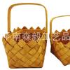 Cesta de Mimbre Tejida de Madera de Estilo Japonés para Frutas, Snacks, Pan, Picnic, Cesta Tote Tejida de Bambú Rattan para Fotografía y Almacenamiento