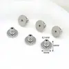 Tampões de Orelha Ufo de Ouro Real 18K Joias DIY Acessórios para Brincos Cor da Moda Conserva Estilo Vintage Tampões de Orelha Antiderrapantes A55B