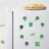 20 Peças de Trevo de Quatro Folhas Ímãs de Geladeira Macios e Magnéticos Plantas Verdes Transfronteiriças Pequenos Frescos Criativos DIY Magnéticos Impermeáveis Adesivos Magnéticos