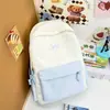 2025 Nueva Mochila Escolar Versátil Elegante de Nicho para Mujer Mochila Fresca y Ligera Mochila de Viaje Simple de Gran Capacidad