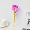 Folha de ouro 24K folha de ouro rosa flor folha de ouro flor banhada a ouro rosa flor de rosa Dia dos Namorados presente de aniversário fábrica de presentes