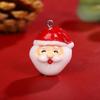 Pingente de resina Papai Noel boneco de neve DIY pulseira colar pingente acessórios de Natal fornecimento transfronteiriço