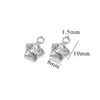 Aço Inoxidável Fofo Pequenos Acessórios Geométricos Diamante Galvanizado Feito à Mão DIY Corrente de Clavícula Colar Pulseira Pequenos Acessórios