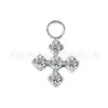 Colgante Anillo de Correr de Titanio F136 Espada Copo de Nieve Rombo con Diamantes Colgante Cuerpo de Titanio G23 Joyería para Piercings Accesorios de Pendientes