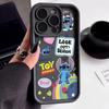 Funda Original con Tema de Stitch Adecuada para Apple 18 Pro Max, Funda para Teléfono iPhone 17 Pro Estilo Europeo y Americano, Original 15, Nicho 16