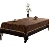 Toalha de Mesa Retro Americana de Luxo Leve de Alta Qualidade Impermeável à Prova de Óleo Lavável Resistente ao Calor Tapete de Couro para Mesa de Jantar Protetor de Superfície de Mesa