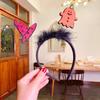Pinza para el pelo de Halloween Lindo Diadema Accesorios Disfraz Niños Adultos Pueden Traer Pequeño Regalo Calabaza Sombrero de Bruja Araña