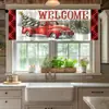 Cortinas Navideñas Nuevas Transfronterizas 2026 para Dormitorio y Sala de Estar, Tela Colgante Decorativa Impresa Digitalmente, Tela de Fondo para Decoración Festiva