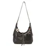 2026Ins Bolso Nuevo Personalizado Estilo Empanada para Mujer, Gran Capacidad, Versátil, Texturizado, Casual, Bolso de Hombro Plegado para Debajo del Brazo para Mujer