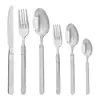 Juego de Cubiertos de Acero Inoxidable para Amazon Transfronterizo Cuchillo, Tenedor y Cuchara Aspecto Elegante Espiga de Trigo Tenedor y Cuchillo para Bistec Occidentales Cuchara de Postre