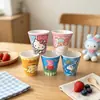 Copo Infantil de Melamina Desenho Animado Copo de Água Fofo Gêmeos Jardim de Infância Resistente a Quedas Copo para Enxaguar a Boca Bebê Copo para Beber Doméstico