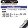 Calibrador de espesores 0.01-5mm calibrador de tapones regla de tapones medidor de espesores medidor de holgura herramienta de ajuste de válvulas MLA10