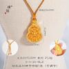 El mismo estilo de Puzuo Weixue, el método antiguo de oro de arena, el año de la vida, el guardián del collar colgante de calabaza de Buda se puede abrir y cerrar, collar de cadena de suéter